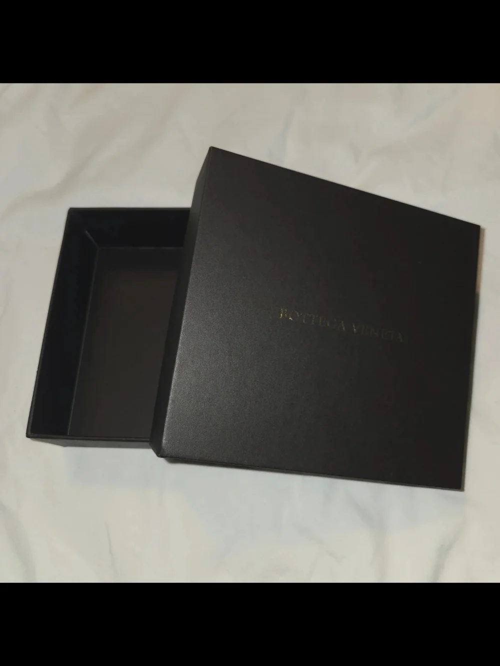 Bottega Veneta Black Gift Box with Gold Logo